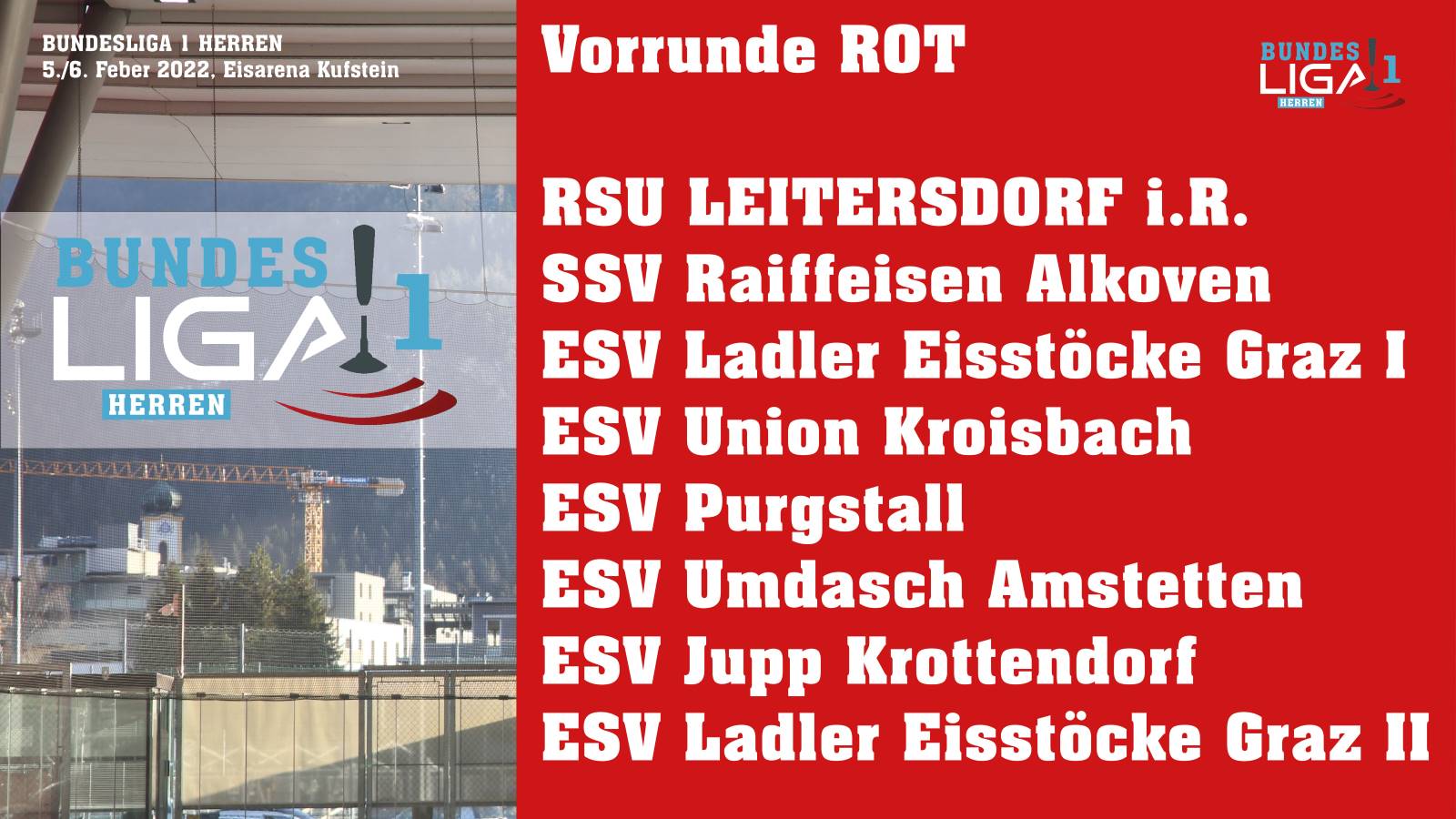 Vorschau Bundesliga 1 Herren in Kufstein