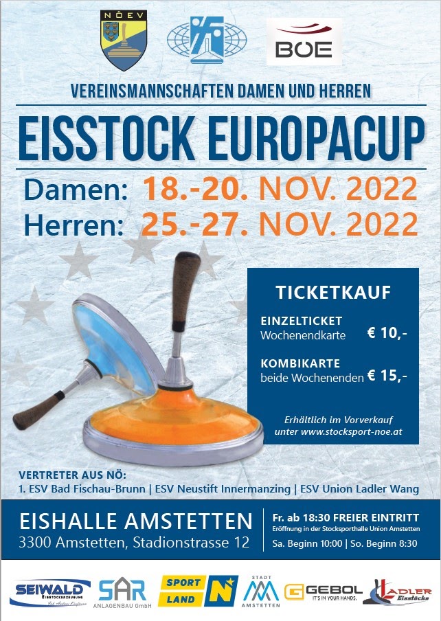 Tickets sichern für den Europacup Damen und Herren